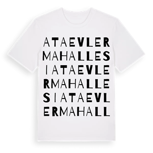 Ataevler Mahallesi ordlek t-shirt – ekologisk bomull t-shirt från Pinshirt