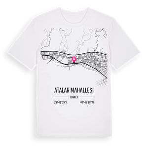 Atalar Mahallesi karta t-shirt – ekologisk bomull t-shirt från Pinshirt