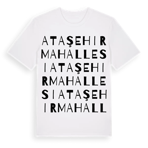 Ataşehir Mahallesi ordlek t-shirt – ekologisk bomull t-shirt från Pinshirt