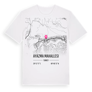 Ayazma Mahallesi karta t-shirt – ekologisk bomull t-shirt från Pinshirt