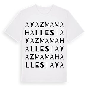 Ayazma Mahallesi ordlek t-shirt – ekologisk bomull t-shirt från Pinshirt