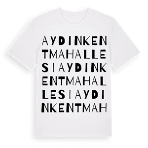 Aydınkent Mahallesi ordlek t-shirt – ekologisk bomull t-shirt från Pinshirt