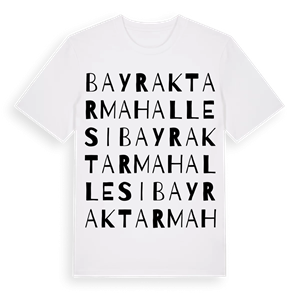 Bayraktar Mahallesi ordlek t-shirt – ekologisk bomull t-shirt från Pinshirt