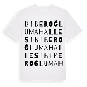 Biberoğlu Mahallesi ordlek t-shirt – ekologisk bomull t-shirt från Pinshirt