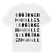Böğürgen Mahallesi ordlek t-shirt
