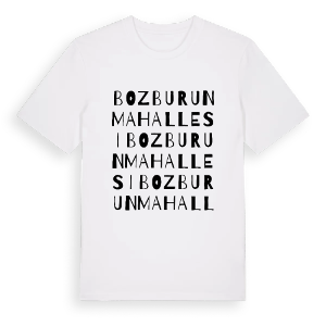 Bozburun Mahallesi ordlek t-shirt – ekologisk bomull t-shirt från Pinshirt