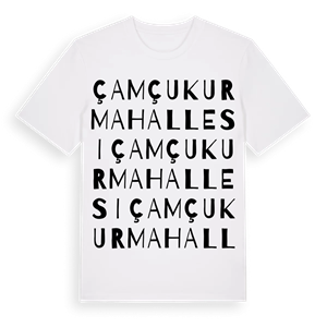 Çamçukur Mahallesi ordlek t-shirt – ekologisk bomull t-shirt från Pinshirt