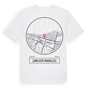 Çamlıtepe Mahallesi t-shirt – ekologisk bomull t-shirt från Pinshirt