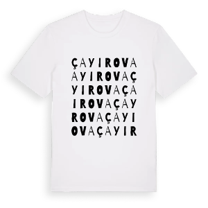 Çayırova ordlek t-shirt – ekologisk bomull t-shirt från Pinshirt