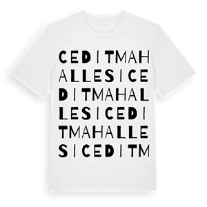Cedit Mahallesi ordlek t-shirt – ekologisk bomull t-shirt från Pinshirt