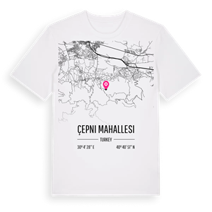 Çepni Mahallesi karta t-shirt – ekologisk bomull t-shirt från Pinshirt