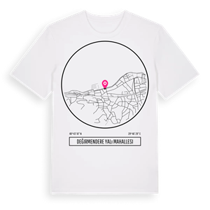 Değirmendere Yalı Mahallesi t-shirt – ekologisk bomull t-shirt från Pinshirt