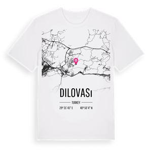Dilovası karta t-shirt – ekologisk bomull t-shirt från Pinshirt