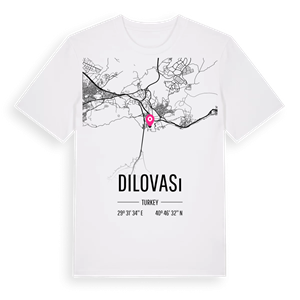 Dilovası karta t-shirt – ekologisk bomull t-shirt från Pinshirt