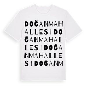 Doğan Mahallesi ordlek t-shirt – ekologisk bomull t-shirt från Pinshirt