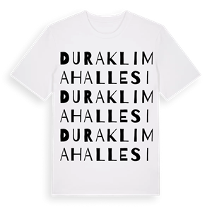 Duraklı Mahallesi ordlek t-shirt – ekologisk bomull t-shirt från Pinshirt