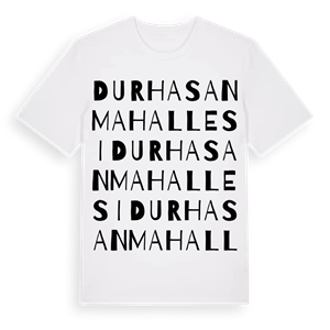 Durhasan Mahallesi ordlek t-shirt – ekologisk bomull t-shirt från Pinshirt