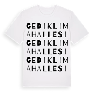Gedikli Mahallesi ordlek t-shirt – ekologisk bomull t-shirt från Pinshirt