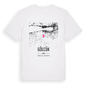 Gölcük karta t-shirt – ekologisk bomull t-shirt från Pinshirt