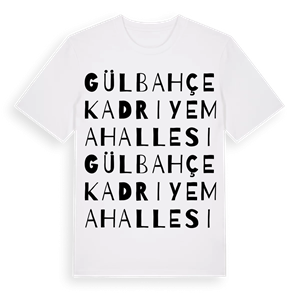 Gülbahçe Kadriye Mahallesi ordlek t-shirt – ekologisk bomull t-shirt från Pinshirt