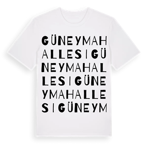 Güney Mahallesi ordlek t-shirt – ekologisk bomull t-shirt från Pinshirt