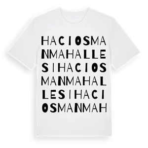 Hacı Osman Mahallesi ordlek t-shirt – ekologisk bomull t-shirt från Pinshirt