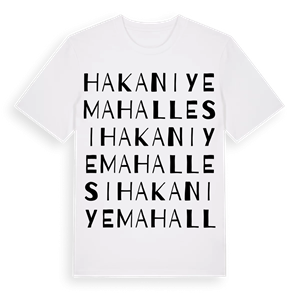 Hakaniye Mahallesi ordlek t-shirt – ekologisk bomull t-shirt från Pinshirt