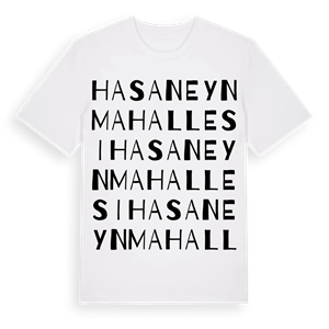 Hasaneyn Mahallesi ordlek t-shirt – ekologisk bomull t-shirt från Pinshirt