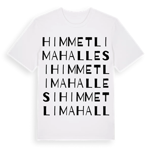 Himmetli Mahallesi ordlek t-shirt – ekologisk bomull t-shirt från Pinshirt