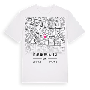 İbnisina Mahallesi karta t-shirt – ekologisk bomull t-shirt från Pinshirt