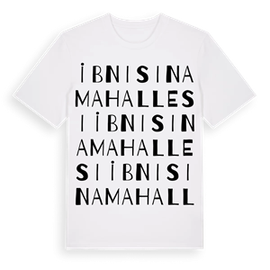 İbnisina Mahallesi ordlek t-shirt – ekologisk bomull t-shirt från Pinshirt