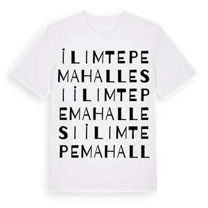 İlimtepe Mahallesi ordlek t-shirt – ekologisk bomull t-shirt från Pinshirt