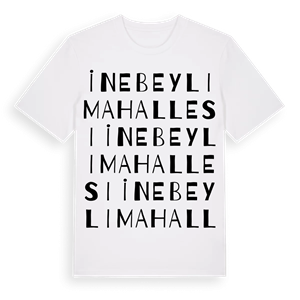 İnebeyli Mahallesi ordlek t-shirt – ekologisk bomull t-shirt från Pinshirt