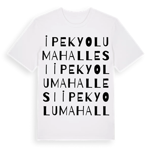 İpek Yolu Mahallesi ordlek t-shirt – ekologisk bomull t-shirt från Pinshirt