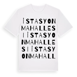 İstasyon Mahallesi ordlek t-shirt – ekologisk bomull t-shirt från Pinshirt