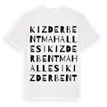 Kızderbent Mahallesi ordlek t-shirt