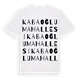 Kabaoğlu Mahallesi ordlek t-shirt