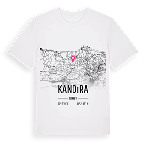 Kandıra karta t-shirt – ekologisk bomull t-shirt från Pinshirt
