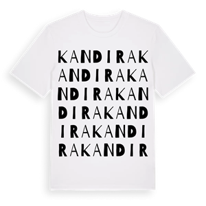 Kandıra ordlek t-shirt – ekologisk bomull t-shirt från Pinshirt