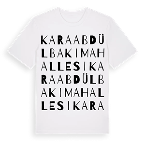 Karaabdülbaki Mahallesi ordlek t-shirt – ekologisk bomull t-shirt från Pinshirt