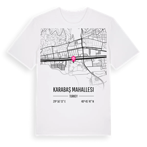 Karabaş Mahallesi karta t-shirt – ekologisk bomull t-shirt från Pinshirt