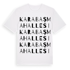 Karabaş Mahallesi ordlek t-shirt – ekologisk bomull t-shirt från Pinshirt