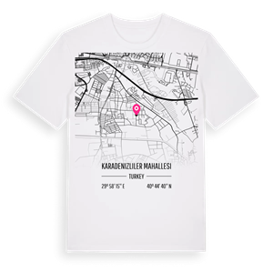 Karadenizliler Mahallesi karta t-shirt – ekologisk bomull t-shirt från Pinshirt
