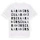 Karamürsel ordlek t-shirt