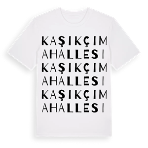 Kaşıkçı Mahallesi ordlek t-shirt – ekologisk bomull t-shirt från Pinshirt