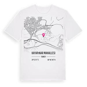 Kayapınar Mahallesi karta t-shirt – ekologisk bomull t-shirt från Pinshirt