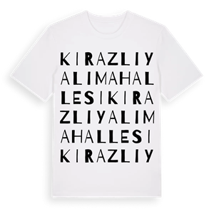 Kirazlıyalı Mahallesi ordlek t-shirt – ekologisk bomull t-shirt från Pinshirt