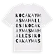 Kocakaymas Mahallesi ordlek t-shirt
