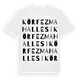 Körfez Mahallesi ordlek t-shirt