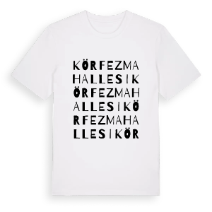 Körfez Mahallesi ordlek t-shirt – ekologisk bomull t-shirt från Pinshirt
